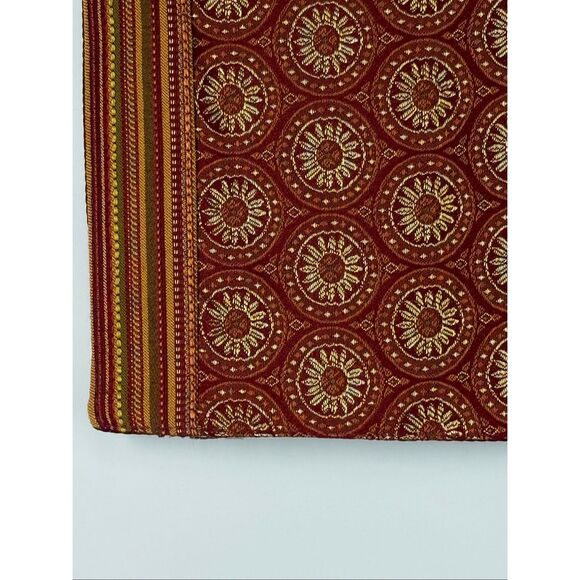Unbranded Tableware Placemats Cloth Backing 8 Pieces Orange/Deep Red - Picture 3 of 6